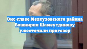 Экс-главе Мелеузовского района Башкирии Шамсутдинову ужесточили приговор