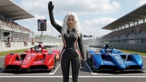 Барби на гонках