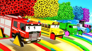 Классные мультяшки про машинки с весёлыми песенками для детей и малышей