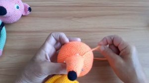 Вяжем лисичку ч.4 мордочка.