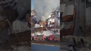 дом горит