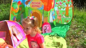 Беби бон и пупсик на пикнике в диком лесу - Играем в кук