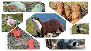 Натуралистические животные спицами