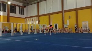 ЖП 1 юн. разряд, Никулина Кира - Герасименко Ольга, ШСА «Пирамида», Комбинированное упражнение