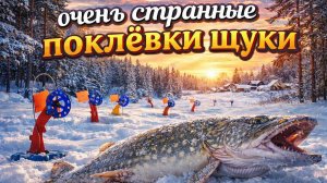Зимняя рыбалка. Очень странный клёв щуки.