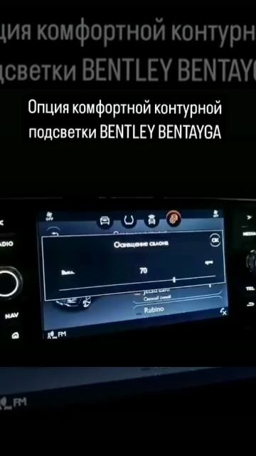 Original contour lighting for the BENTLEY BENTAYGA interior. VAG-UPGAREDE.RU смотреть онлайн