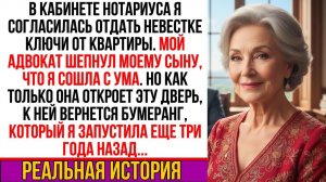 Я согласилась ОТДАТЬ НЕВЕСТКЕ ключи от квартиры! Но когда она откроет дверь, К НЕЙ ВЕРНЕТСЯ БУМЕРАНГ