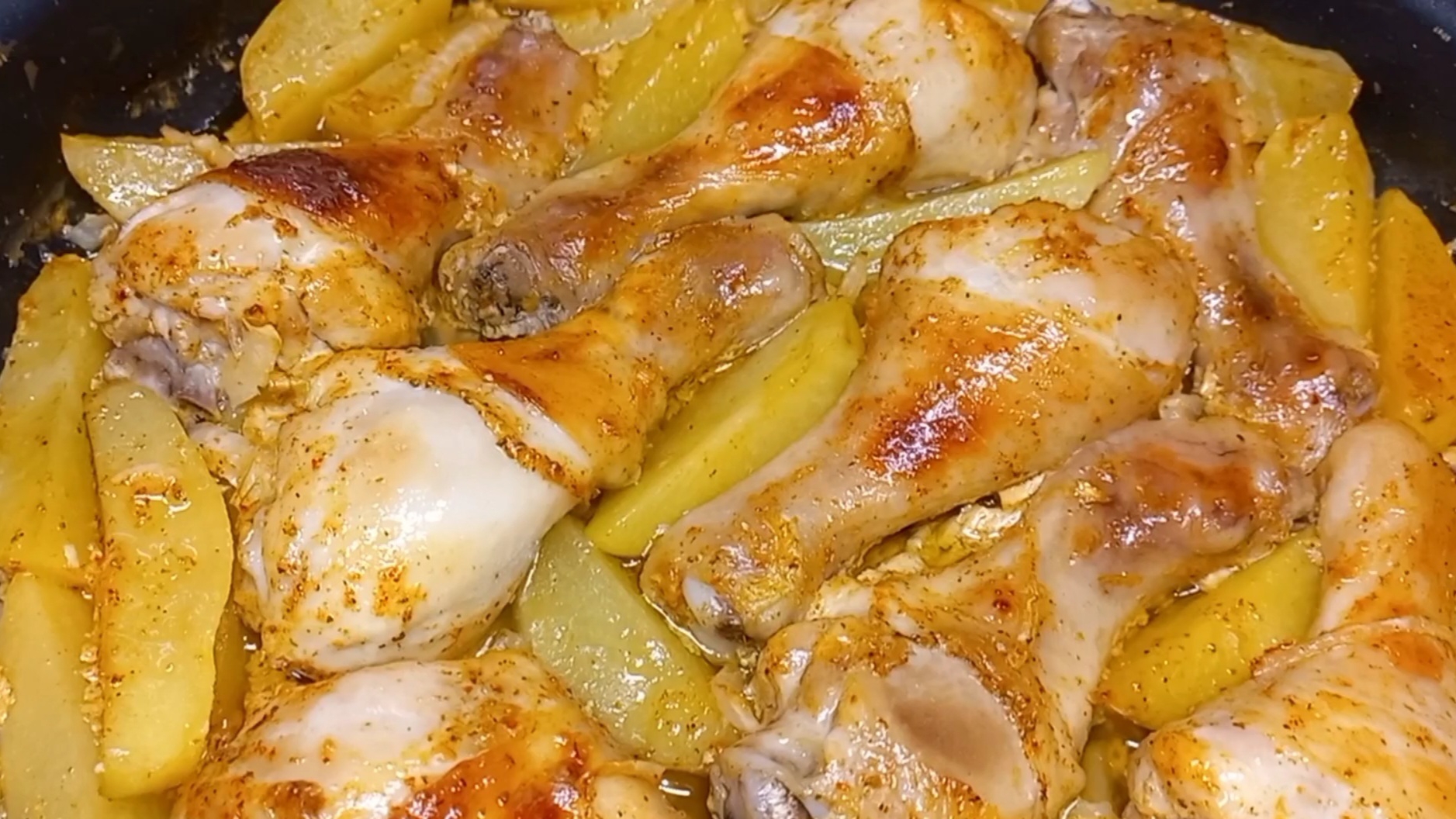 Сочные Куриные ножки с хрустящей корочкой запеченые в духовке Вкусный ужин смотреть онлайн