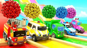 Классные мультяшки с весёлыми песенками про машинки для детей и малышей