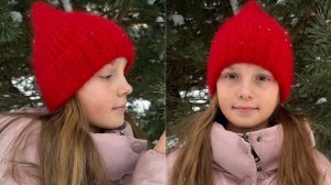 Стильная, простая шапка спицами. Мастер класс.