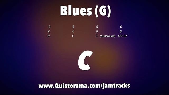 Chicago Blues Backing Track in G
