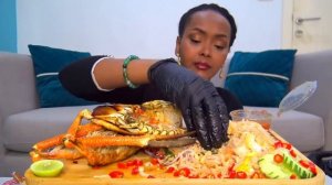 Большой ОМАР с РИСОМ и овощами МУКБАНГ от RUFY