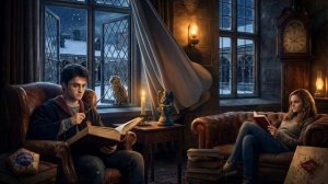 Занимайтесь в уютной обстановке Хогвартса вместе с Гарри Поттером и Гермионой. [4К]