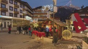 Кортина д'Ампеццо 🇮🇹 на Рождество🎄 Вечерняя прогулка по Доломитовым Альпам 4K🎄✨