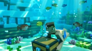 🎮 РЕБЕНОК В ПОДВОДНОМ МИРЕ MINECRAFT: прыжок в пиксельный океан!