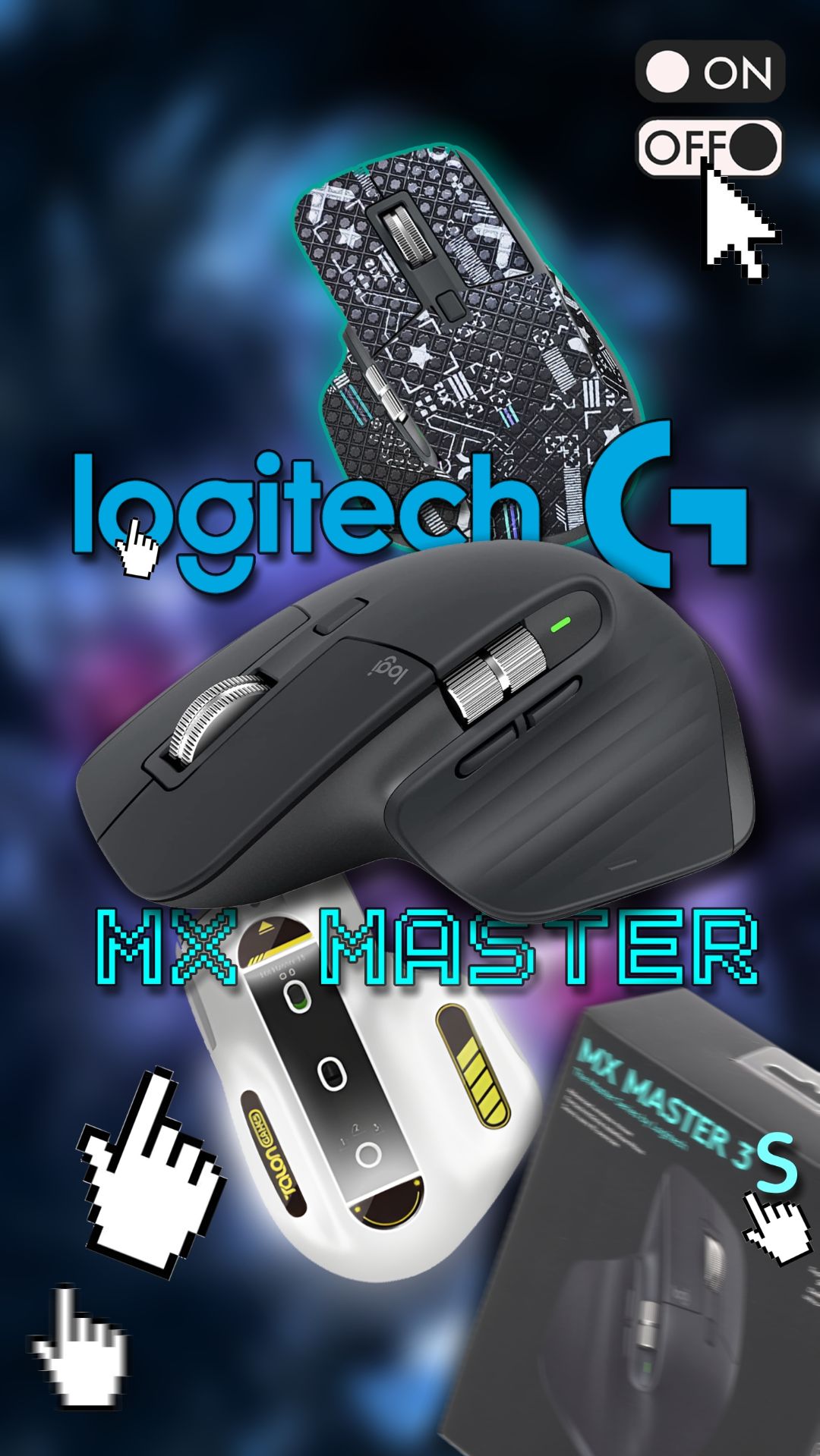 Стеклянные глайды Talon + Грипсы | Logitech MX Master 3S смотреть онлайн