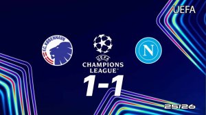 Копенгаген-Наполи 1-1 обзор матча лига чемпионов 25/26