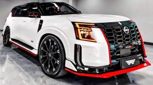 Nissan Patrol Nismo 2026 года, высокопроизводительный внедорожник, звук. Интерьер Экстерьер