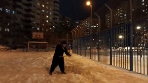 Отработка ударов двойным цепом (6)