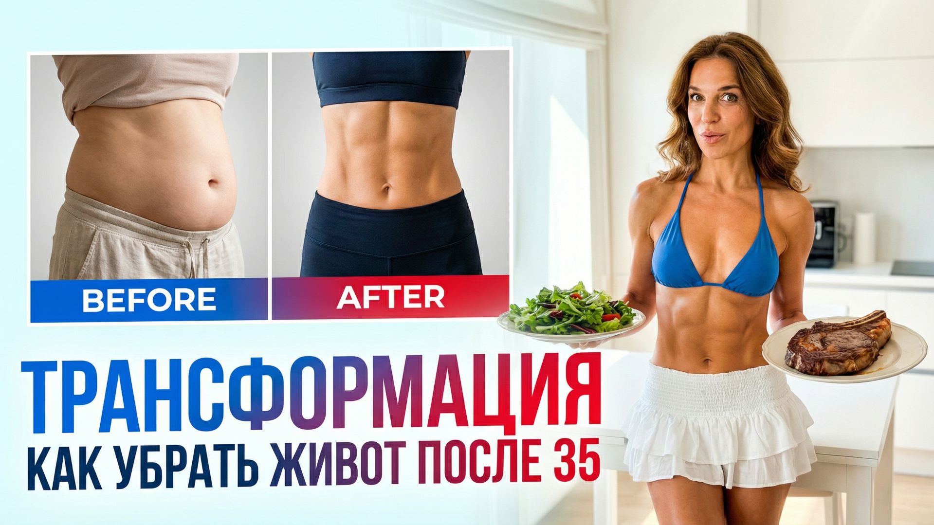 Как убрать живот, целлюлит и вернуть упругую кожу после 35 смотреть онлайн