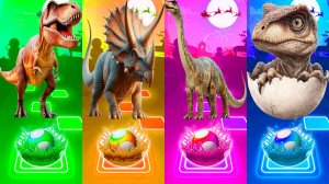 Coffin Dance Динозавры 295 уровень - Мультики про Динозавров | МУЛЬТФИЛЬМЫ ДИНОЗАВРЫ в Tiles Hop