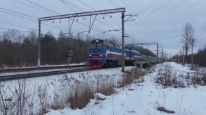 2ТЭ25КМ 0448 "БТС" с грузовым поездом.