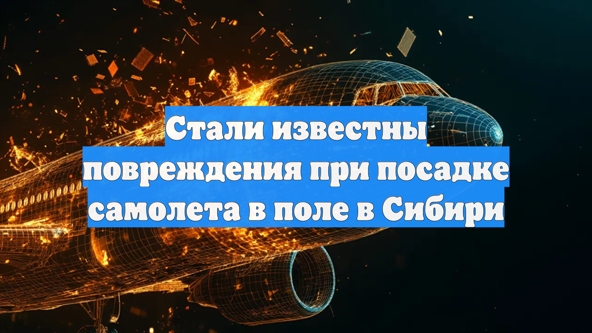 ТАСС: стали известны повреждения самолета от посадки в поле в 2023 году смотреть онлайн