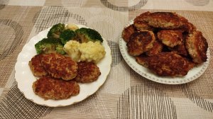 Домашние котлеты, без хлеба. Очень вкусные, пышные, сочные. Быстрый ужин!