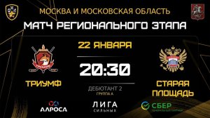 ОБЗОР / ТРИУМФ - СТАРАЯ ПЛОЩАДЬ / 22.12.25 / ОХЛ МОСКВА / ДИВИЗИОН ДЕБЮТАНТ 2