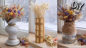 3 Идеи Ваз своими руками из простых материалов. Поделки своими руками.
