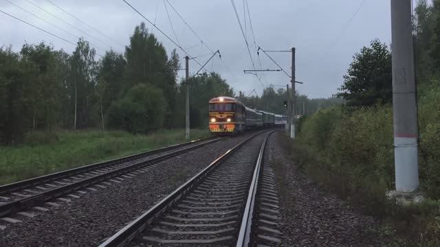 Сплотка Ретро - локомотивов под ЭП2К - 500 смотреть онлайн