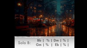 Midnight Rain Deep Emotional Ballad Guitar Backing Track in Bb