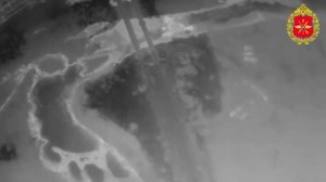 💥🏴Точный удар БПЛА «Герань» по железнодорожному мосту через реку Сейм в Сумской области.