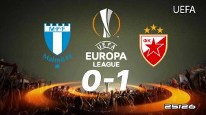 Мальмё — Црвена Звезда 0:1. Обзор голов. Лига Европы 25/26.