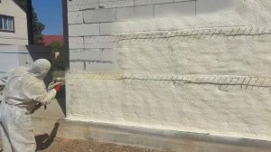 Утепление стен дома пенополиуретаном