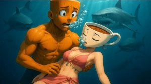 Балерина Капучино, спасение из глубокого моря.