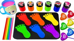 ИГРАЕМ В СЛАЙМЫ ЗАЛИВАЕМ ЦВЕТНЫЕ СЛЕДЫ АСМР ВИДЕО ДЛЯ ДЕТЕЙ ДЕТСКИЙ КАНАЛ ИГРАЛКИ-ЗАЛИПАЛКИ