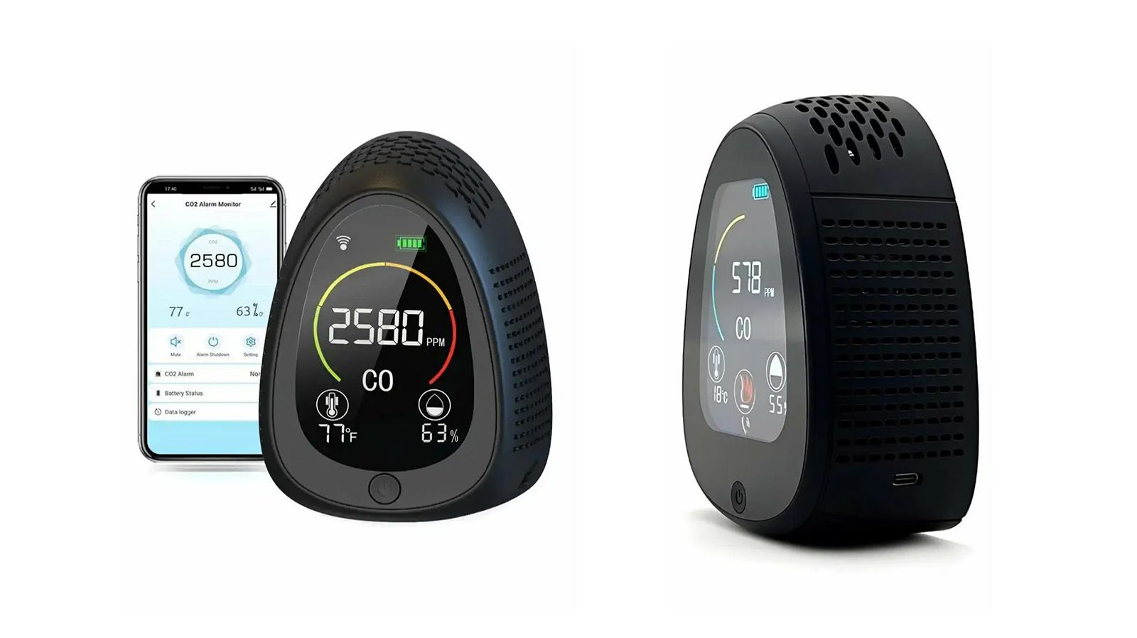 Автономный многофункциональный Tuya Wi-Fi датчик HTI-0341-BT смотреть онлайн