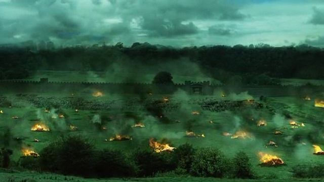 Король Артур.Основные силы саксов вступают в битву.