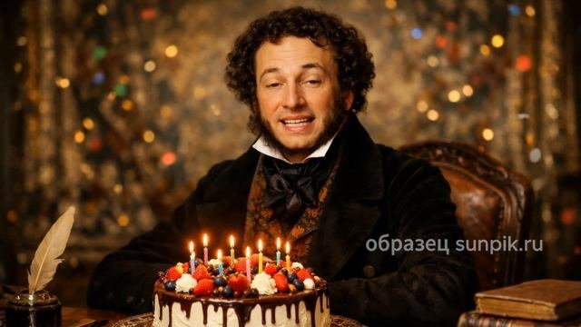 «Я помню чудное мгновенье...» — Видео поздравление с днем рождения от А. С. Пушкина! ✍️🎩 смотреть онлайн