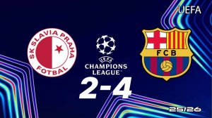 Славия — Барселона 2-4. Обзор матча. Лига чемпионов 25/26.