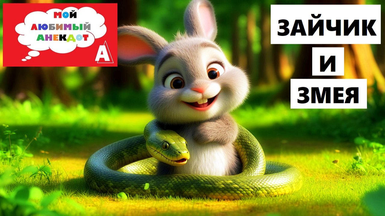 Анекдот «ЗАЙЧИК И ЗМЕЯ» смотреть онлайн