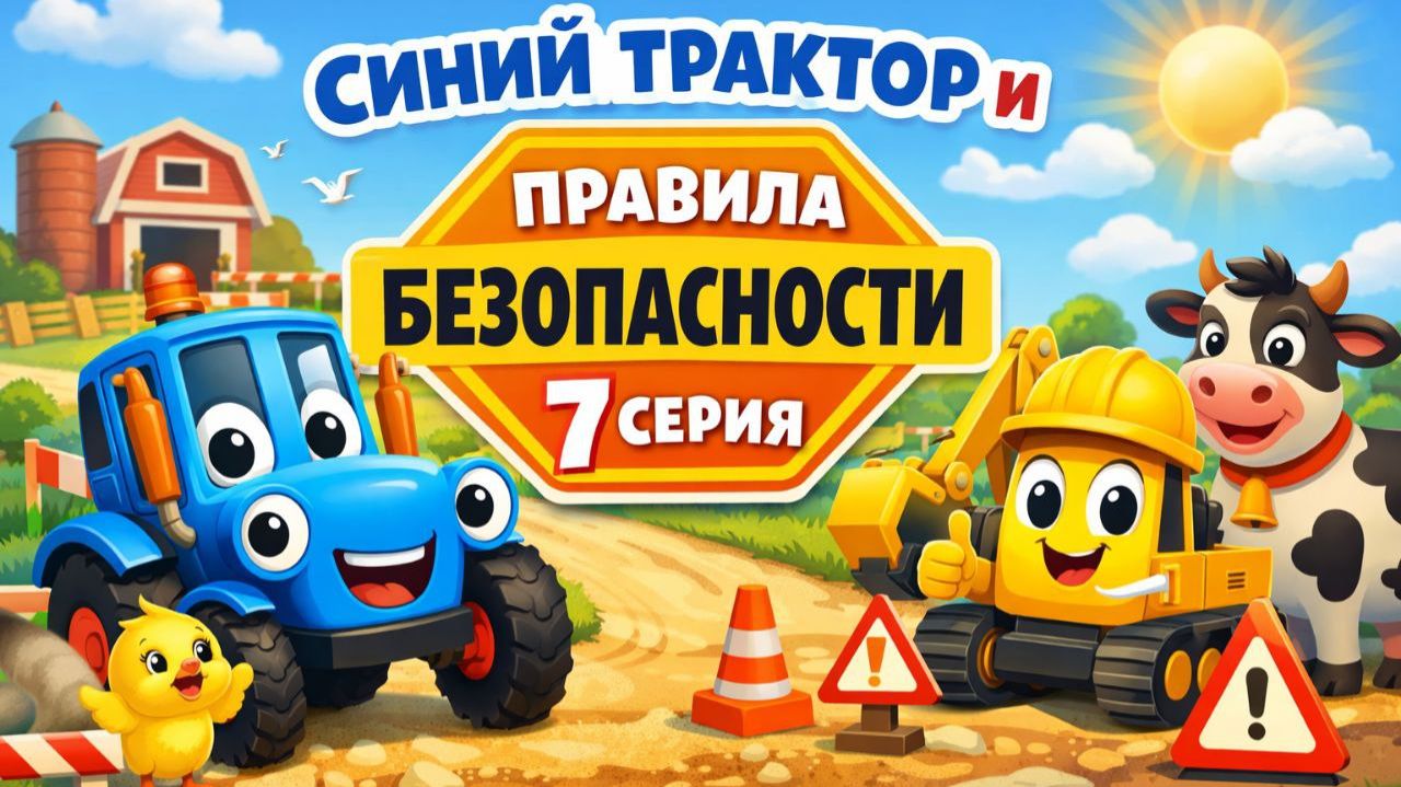 Синий трактор учит безопасности. Детский мультик смотреть онлайн