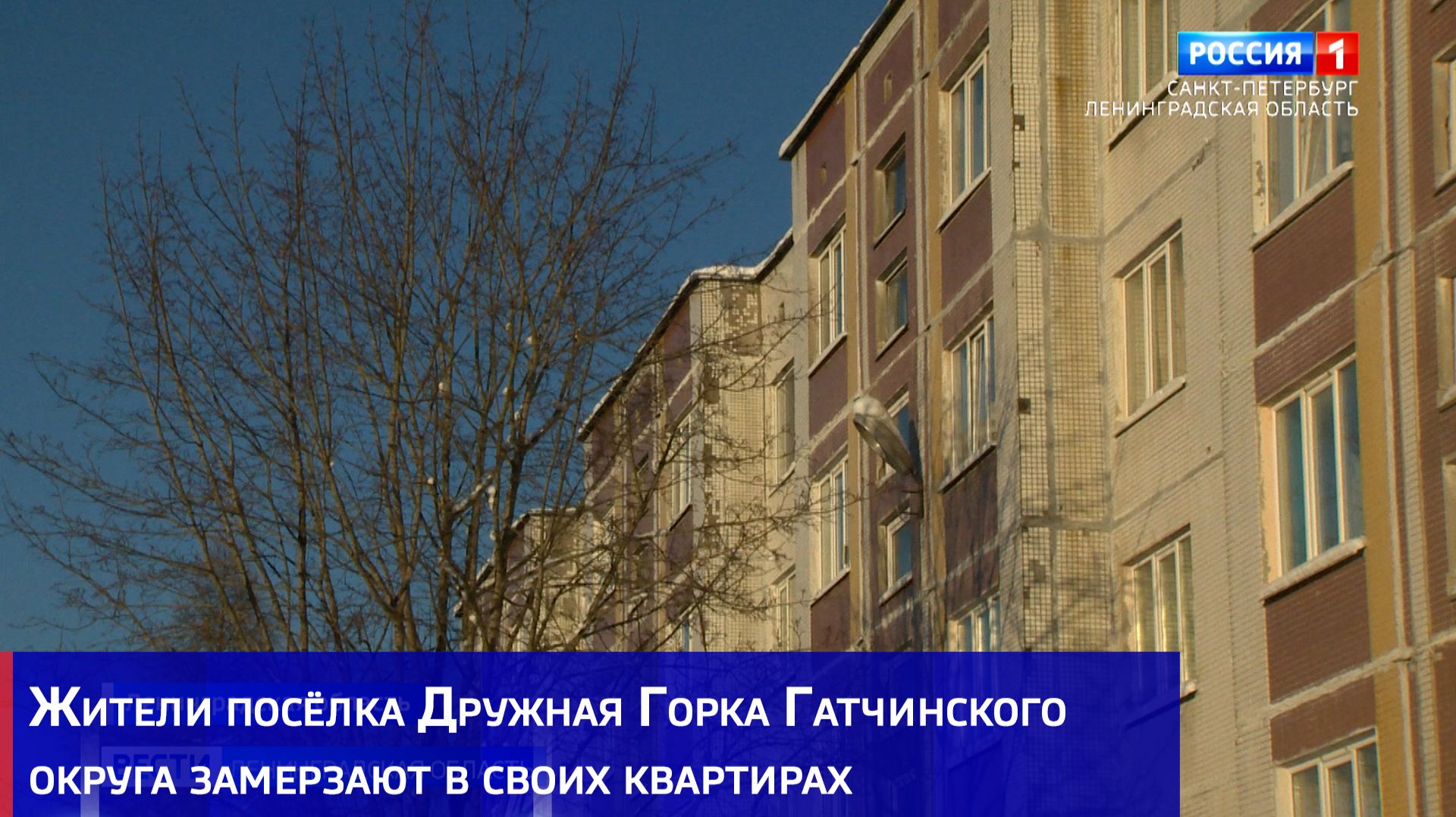 Жители посёлка Дружная Горка Гатчинского округа замерзают в своих квартирах смотреть онлайн