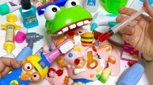 АСМР ЛЕЧИМ КАРИЕС И ЗУБЫ КРОКОДИЛУ! КОНФЕТЫ И СЛАЙМЫ ИГРУШКА РАСПАКОВКА КОНФЕР РЕАКЦИЯ