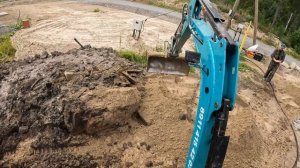 Работа мини-экскаватора RIPPA L330 установка станция очистки