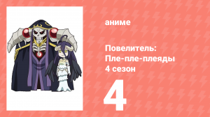 Повелитель: Пле-пле-плеяды 4 сезон 4 серия (аниме-сериал, 2022)
