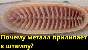 Почему металл прилипает к штампу?
