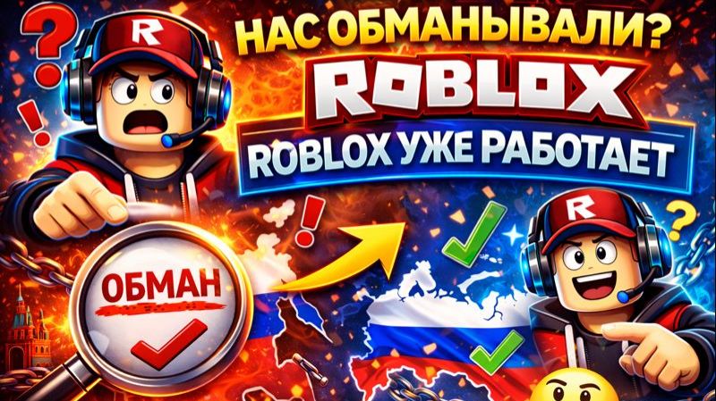 НАС ОБМАНЫВАЛИ? ROBLOX УЖЕ РАБОТАЕТ