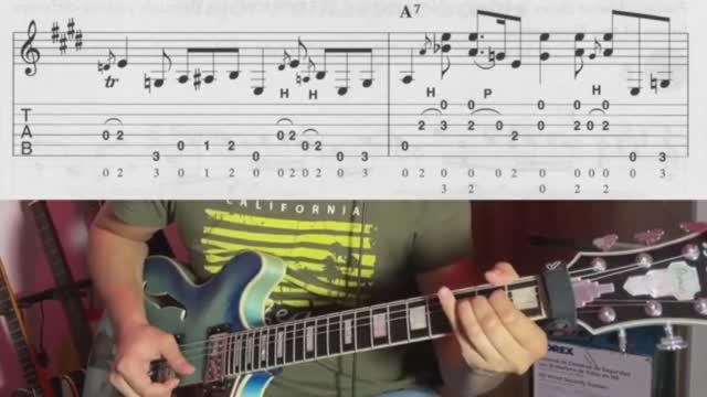 Down In The Delta Blues in E (guitar solo,tab,backing track) смотреть онлайн